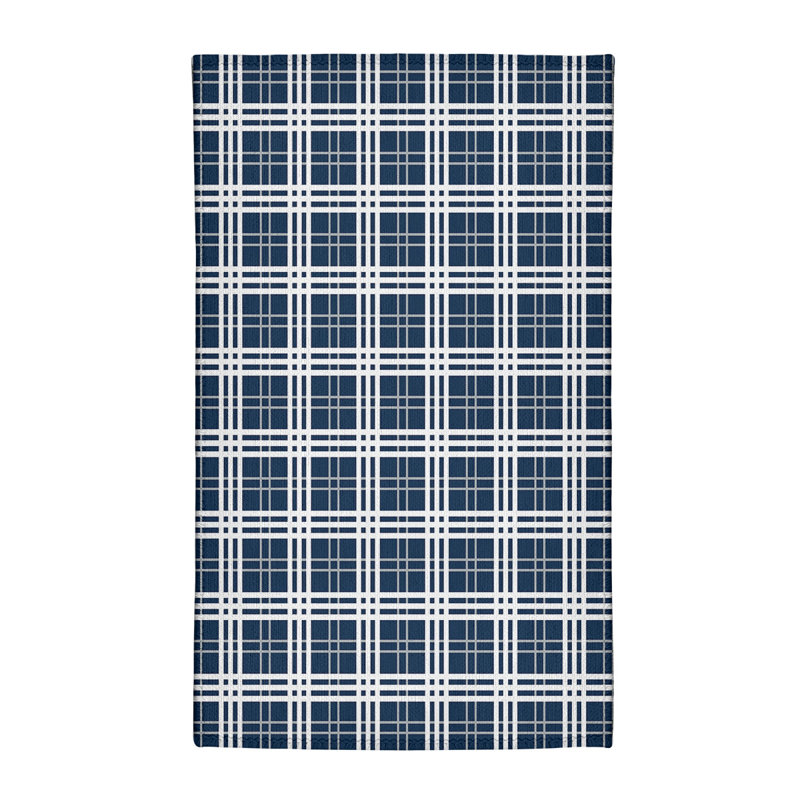 Tapis à carreaux bleu, Rectangle 3 pi x 5 pi