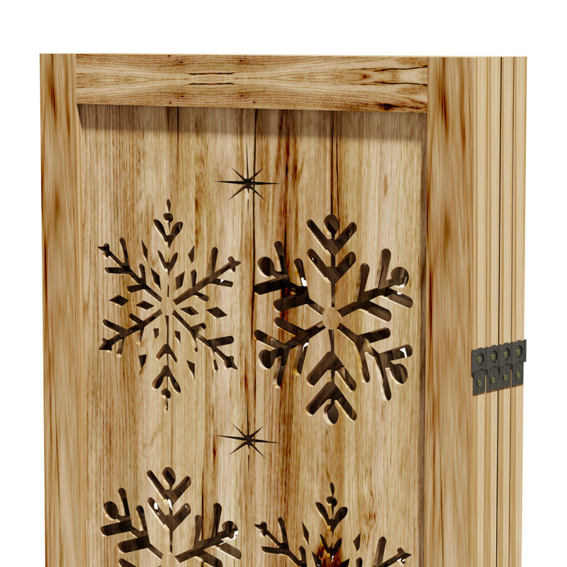 Paravent en bois, H 66,9 po x l 63,3 po x P 0,7 po, 4
