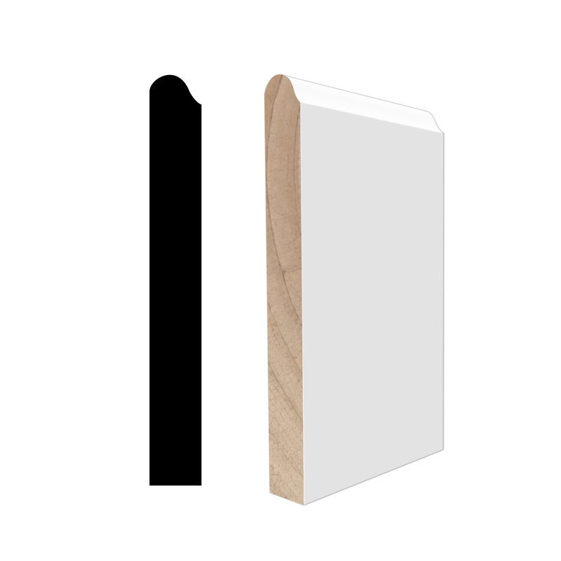 Tabouret de fenêtre en pin jointé à la main apprêté 5 pièces RMP 1021 11/16 po x l 5 1/4 po x L 96 po