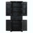 Bathroom Tall Storage Cabinet with 4 Doors & 1 Drawer, Adjustable Shelf, Anti-Tipping Device, MDF Storage Organizer-1966673686