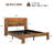 Farmhouse Wooden Bed Frame with Storage Headboard, Platform Bed with Charging Station & LED Light-650126493-650126494