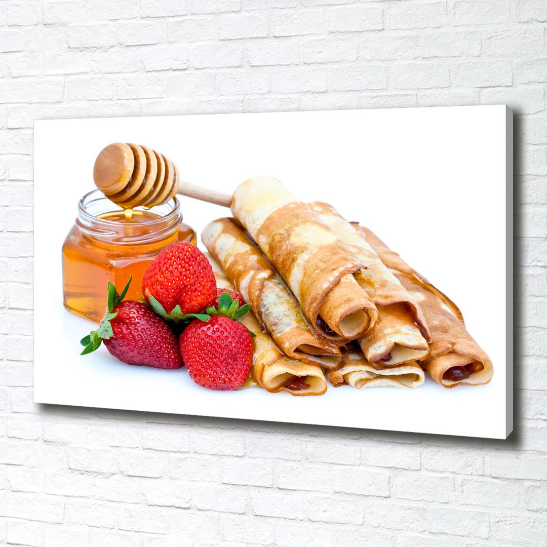 Leckere Pfannkuchen - Kunstdrucke auf Leinwand - Wrapped Canvas