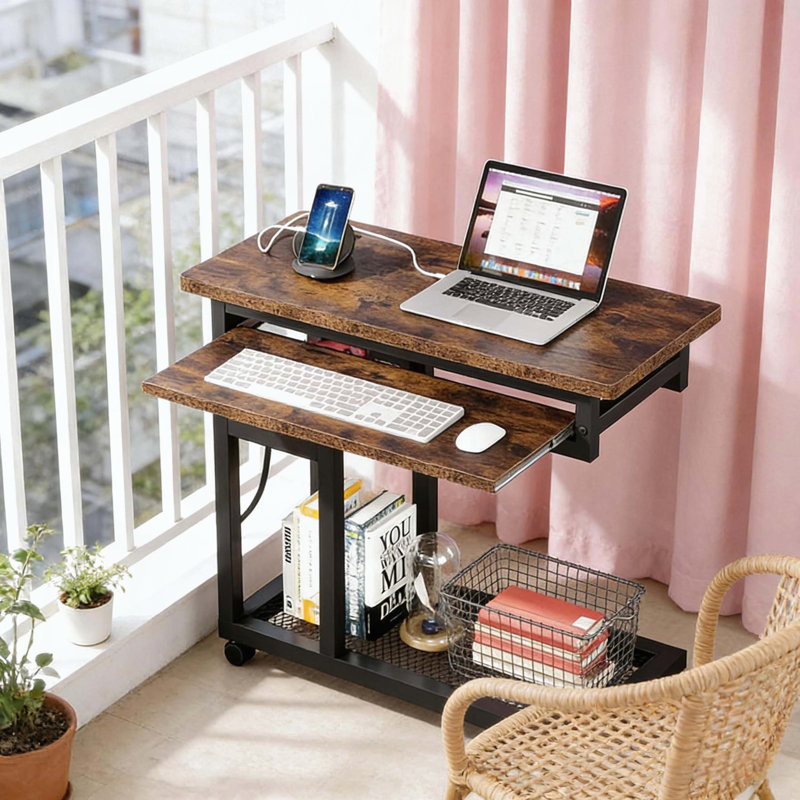 Mobile C Table with Charging Station