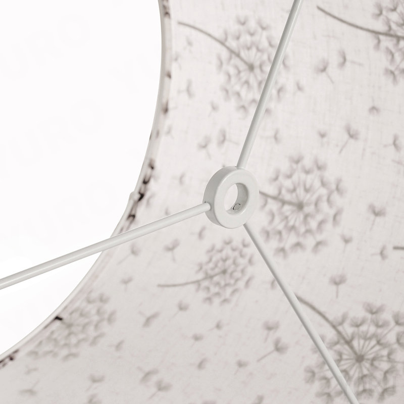 Drum Lamp Shade 2 Set 13 X 13 X 10 In Round Lampshade (Light Dandelion Pattern)