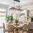 6-light Dimmable Kitchen Island Chandelier