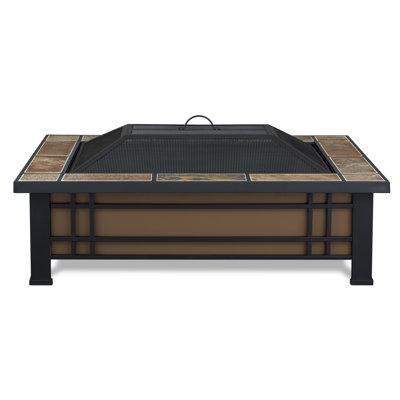 Hamilton Steel Wood Burning Fire Pit Table