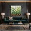Art mural sur toile beige-78089852