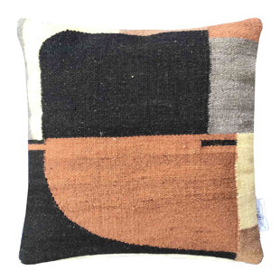 Housse et insert de coussin carré 100% laine 