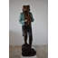 Statue de grenouille Cvijeta jouant du saxophone gracieusement en bronze Taille: 22 po x 20 po x H 65 po