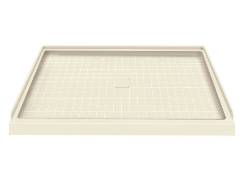 Base de douche 60 po x 30 po à simple seuil, Camée, Gauche