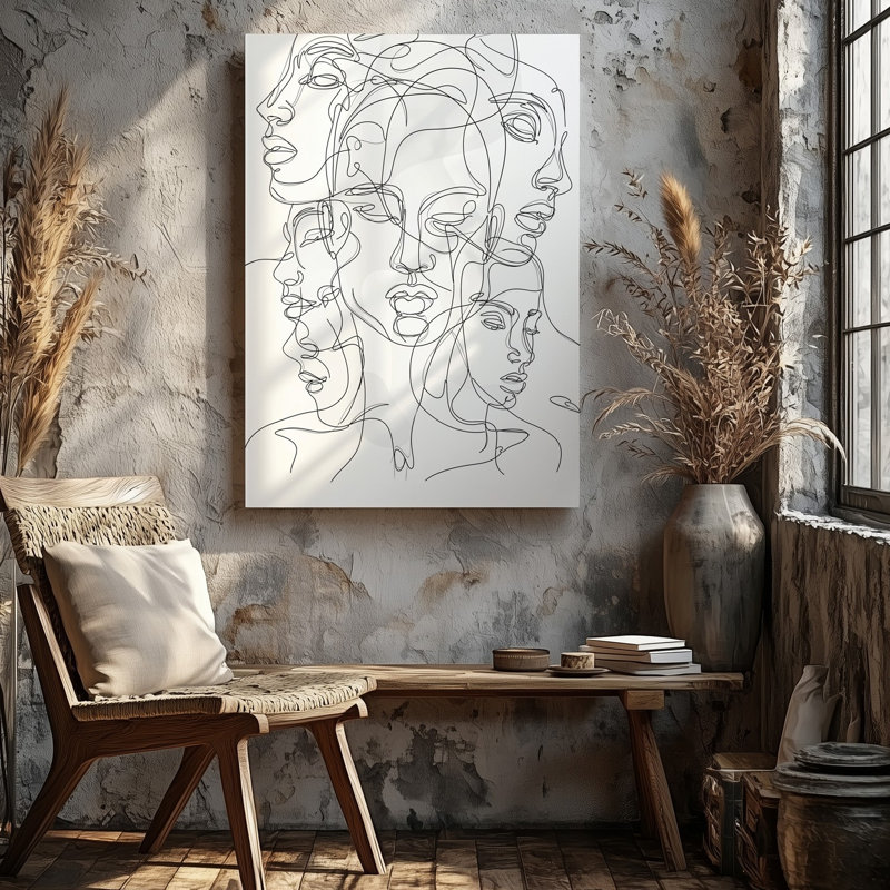 Reproduction d'art sur toile, "Abstract", H 9 po x l 12 po