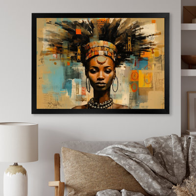 Tribal déesse portrait africain contemporain