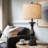 27" Farmhouse Table Lamps With USB-A +C Ports, Vintage Rustic Side Table Lamps Set Of 2, Linen Shade, Retro Bedside Night Stand Lamps For Living Room, Bedroom, Office, Home Decor-931979738
