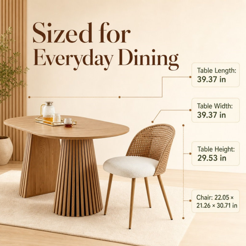 Ensemble 3 pièces de table et chaises, 3