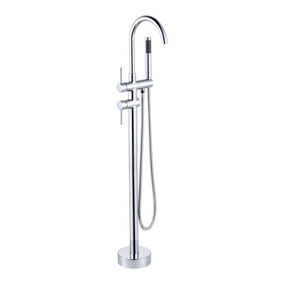 Floor Tub Spout with Diverter