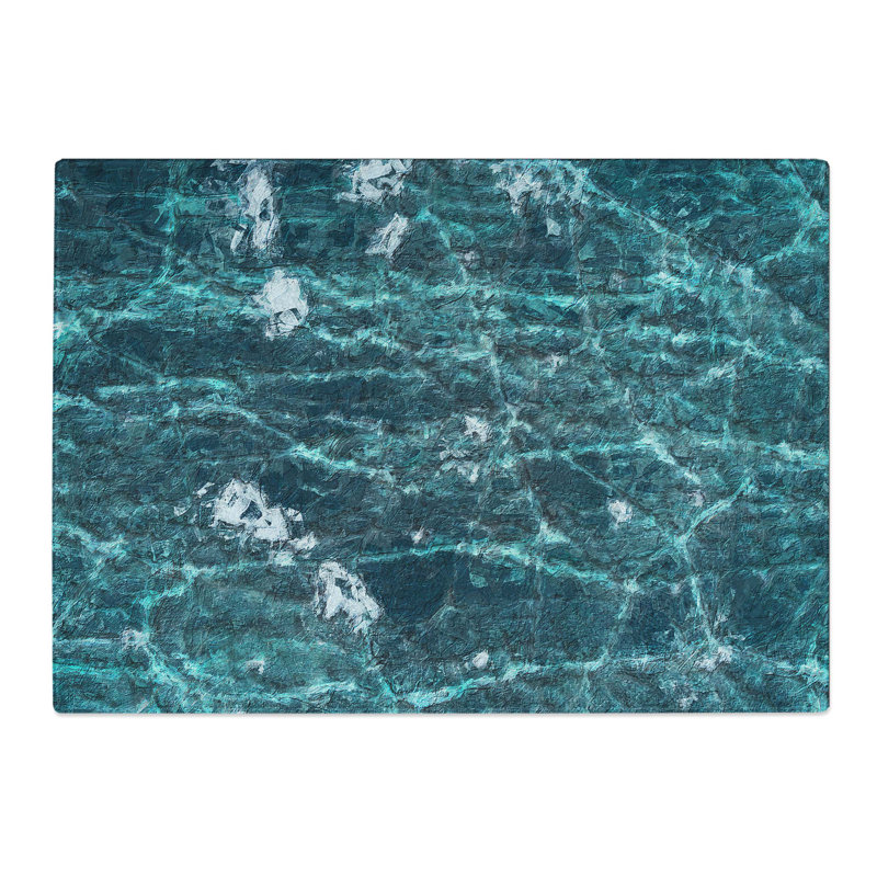 Tempered Glass a Frozen Lake Chopping Board, 39 cm W x 28.5 cm L