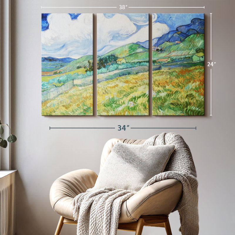 "Paysage de Saint Remy" sur toile, H 24 po x l 38 po