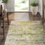Raza Abstract Area Rug in Green-63743971