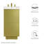 Base de meuble-lavabo simple 18 po Modway Quantum