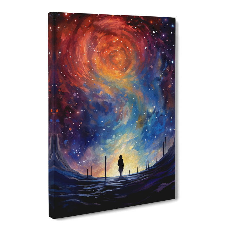 Galaxy Impressionism - Wrapped Canvas, 60cm H x 40cm W x 3cm D