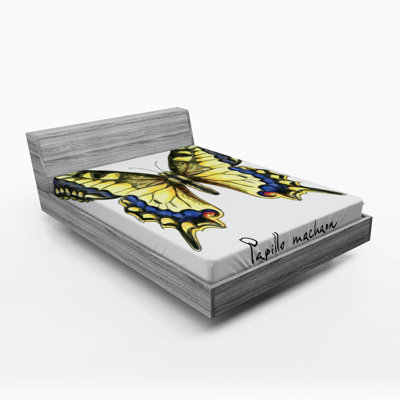 Swallowtail Microfiber Fitted Sheet