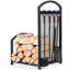 43.5cm W Metal Log Rack