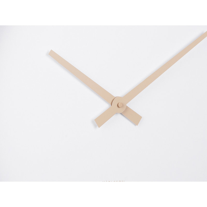 Analogue Quartz Movement / Crystal Tabletop Clock in Dark Brown Wood
