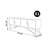 Retro style creative handle TV stand