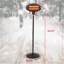 Winter Ready Series BLACK+DECKER Patio Floor Electric Heater, Patio Heater Stand for Outdoors with 3 Heat Settings