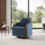 Upholstered Swivel Barrel Chair-1385574546