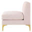 Chaise sans accoudoirs en velours Triumph Channel-1867309684