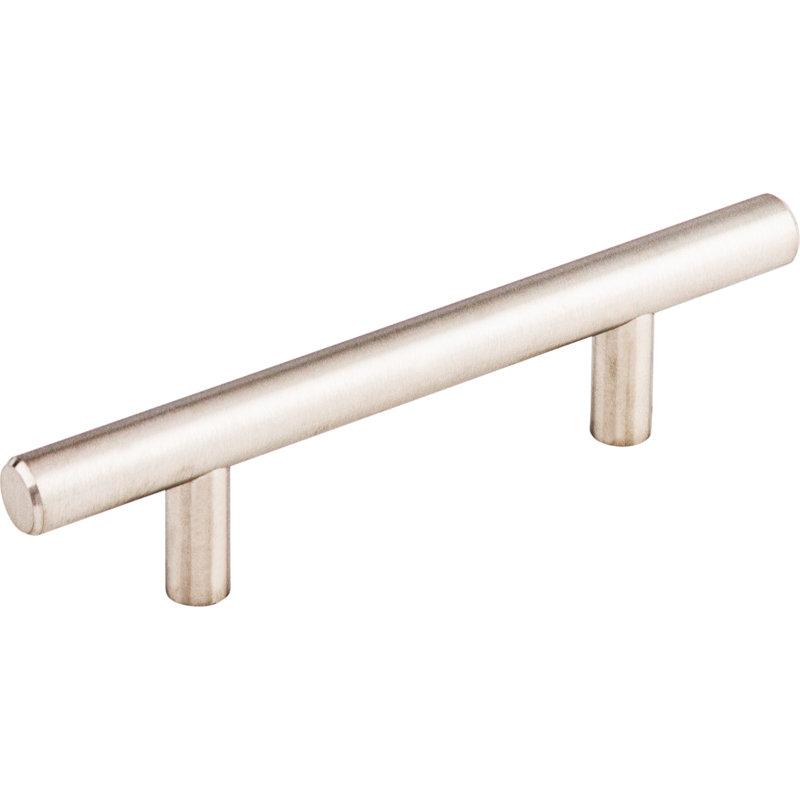 Brushed Stainless Steel Modern Bar Pull with Mounting Hardware