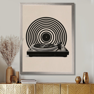 «Black and Grey Vintage», impression sur toile rétro