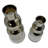 Set of Two Decorative Modern Silver Gourd Stacked Handmade Glass Flower Vase