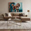 «Dogs Barbet», art mural sur toile noire-444514609