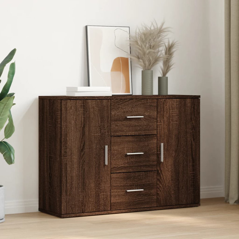 Buffet Vidaxl, Aspect chêne brun