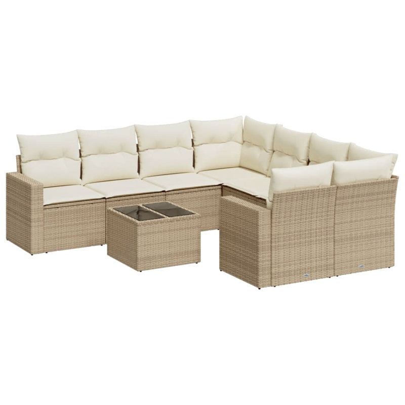 Vidaxl Garden Sofa Set And Cream