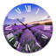 Sunrise & Dramatic Clouds Over Lavender Field II - Horloge murale-70835845