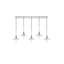 Luminaire suspendu linéaire pour îlot de cuisine 5 lumières Serafin-634846047