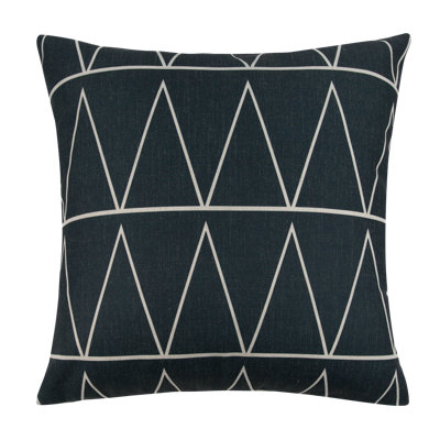 Geometric Linen Reversible Throw Pillow