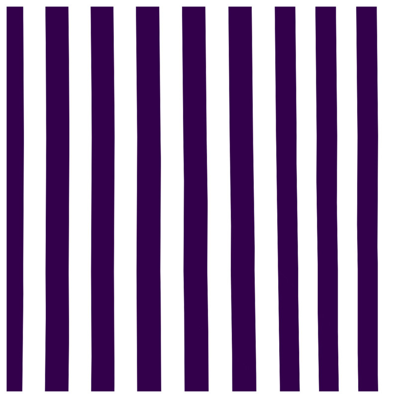 Motif de couvre-lit à rayures mauves et blanches, Double