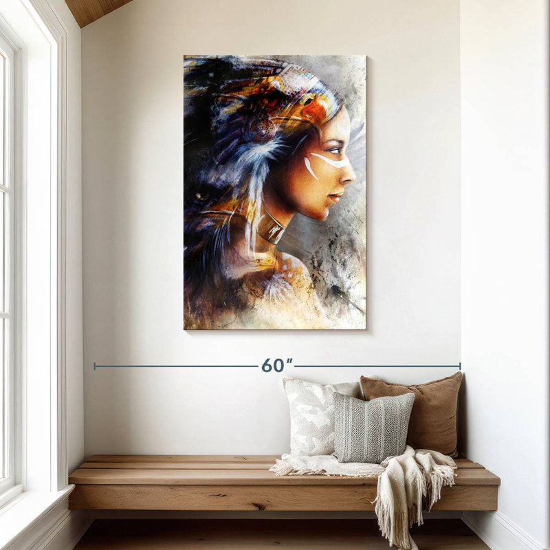 Lelar Indian Warrior, 45" H x 30" W