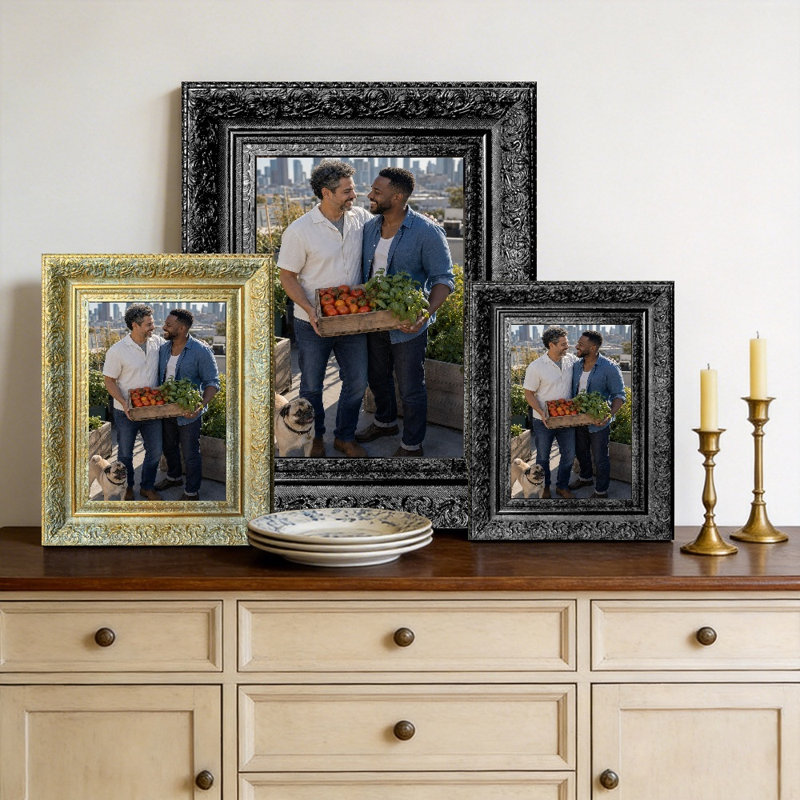 Cadre photo noir 1 PC 8 "x 10" avec cadre PS léger