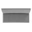 Banc rembourré gris avec dossier