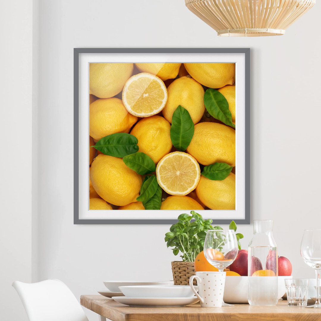 Gerahmtes Poster Juicy Lemons