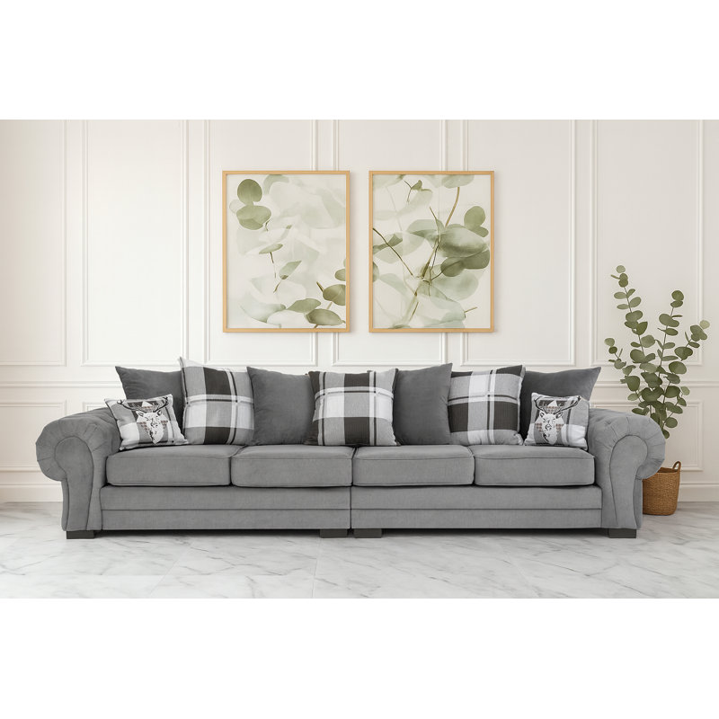 Elkland 4 Seater Sofa, Graphite