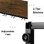 Wine Bottle & Glass Rack Black,Brown
