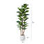 Adcock  Artificial Fiddle Leaf Fig Tree with Realistic Leaves and Natural Trunk, Potted Tree-1894643564