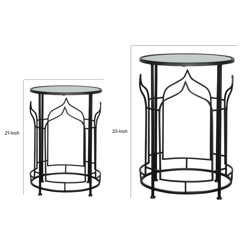 Ensemble de tables basses 2 pièces Graicyn