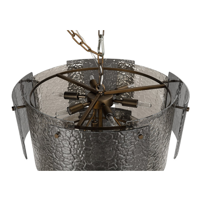 Cornelius Chandelier, 4 Tiers, 10 Lights, 25" H x 25" W x 25" D